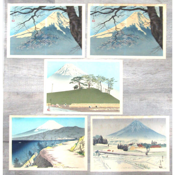 Tomikichiro Tokuriki Set of 5 Prints from 